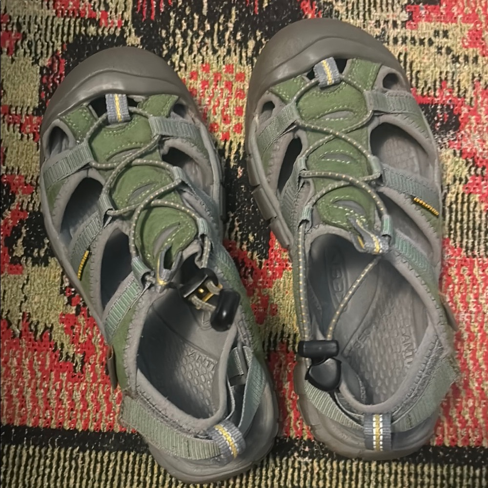 Keen Women's Sandals in Green and Gray